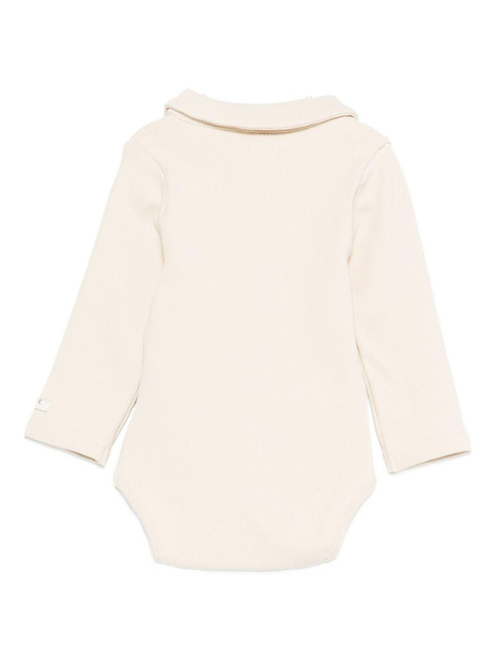 Tutina per neonato Donsje beige con ricamo pupazzo di neve 3042502 00004 DONSJE 
