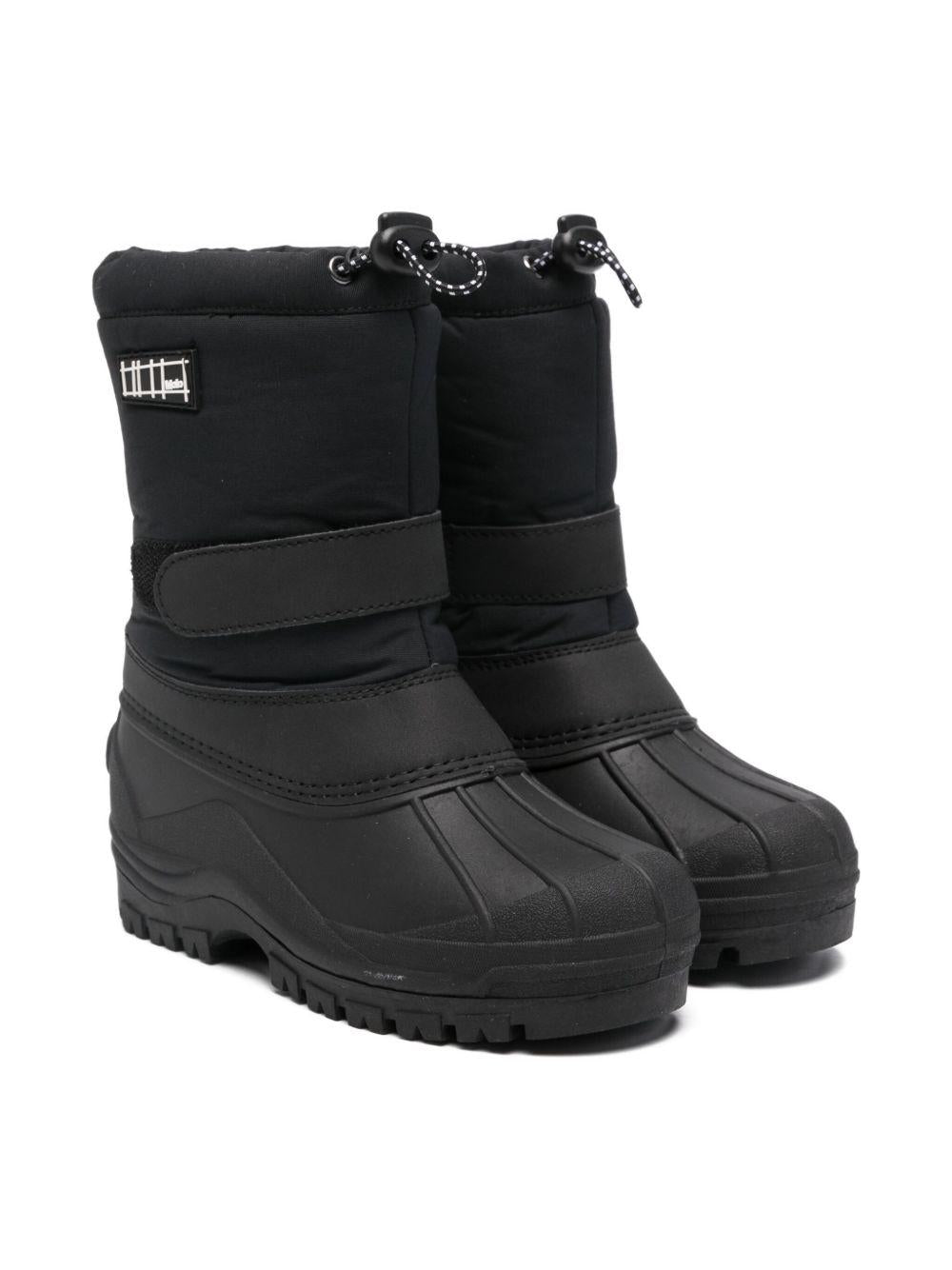 Stivali da neve per bambini Molo neri con suola in gomma 7NOSU601 0099 MOLO 