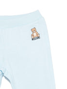Tuta sportiva per neonato Moschino Kids azzurro con stampa Teddy Bear MMK05ELCA40 40304 MOSCHINO KIDS 