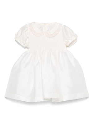 Mariella Ferrari white dress for newborns with embroidery