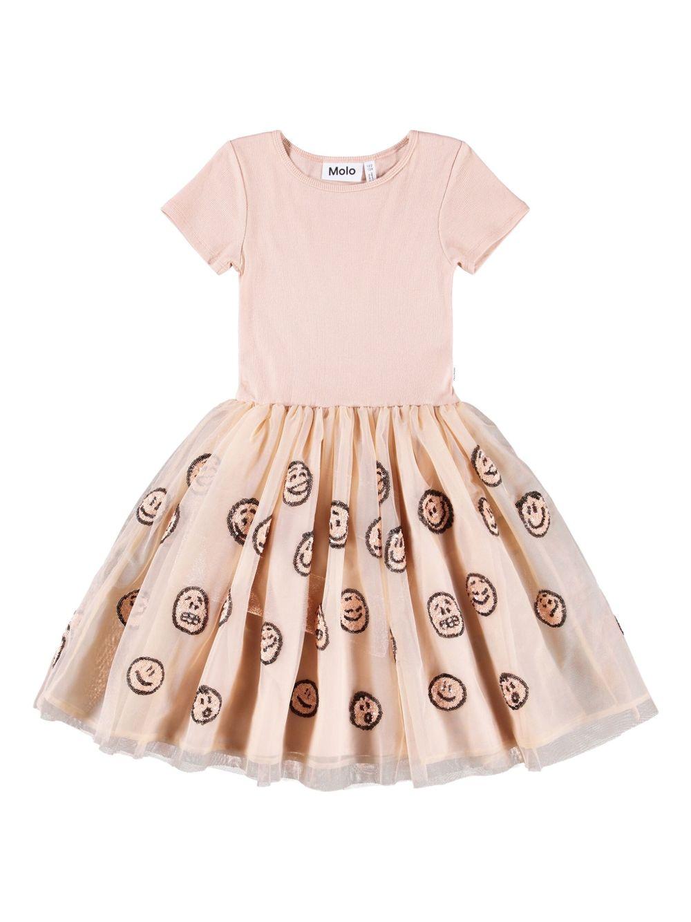 Abito per bambina Molo Cyrusila rosa con stampa grafica all-over 2W25E109 5494 MOLO 