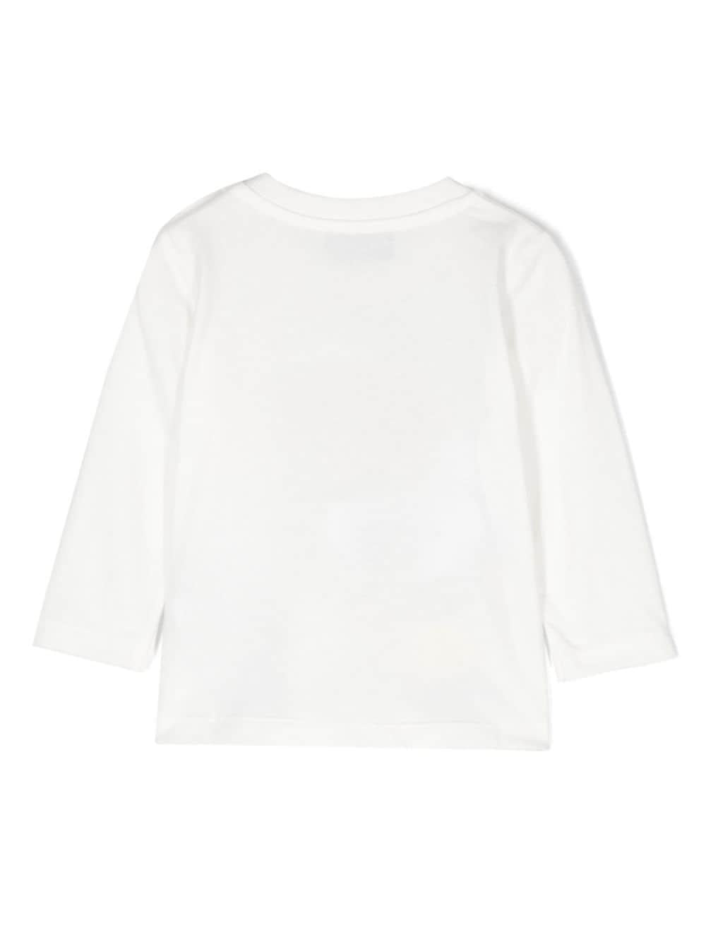 T-shirt per neonati Moschino Kids bianco con motivo Teddy Bear MSO00RLAA10 10063 MOSCHINO KIDS 