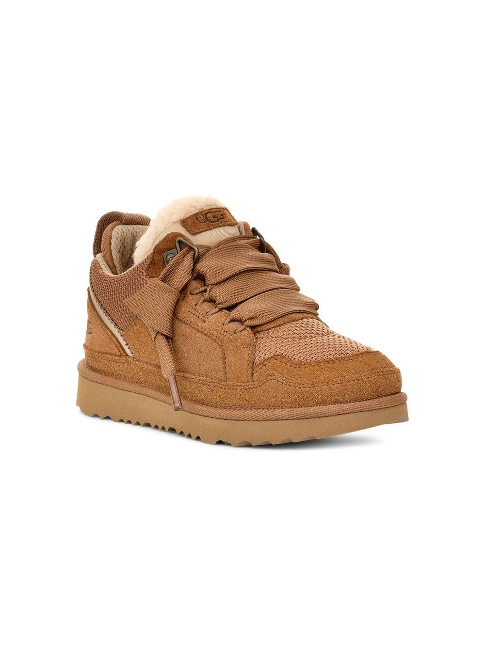 Sneakers Lowmel per bambino UGG Kids marroni con applicazione sulla linguetta con logo 1152410K CHE UGG 