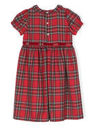Abito per neonata Mariella Ferrari rosso con motivo tartan ABK24BISMC 026 MARIELLA FERRARI 