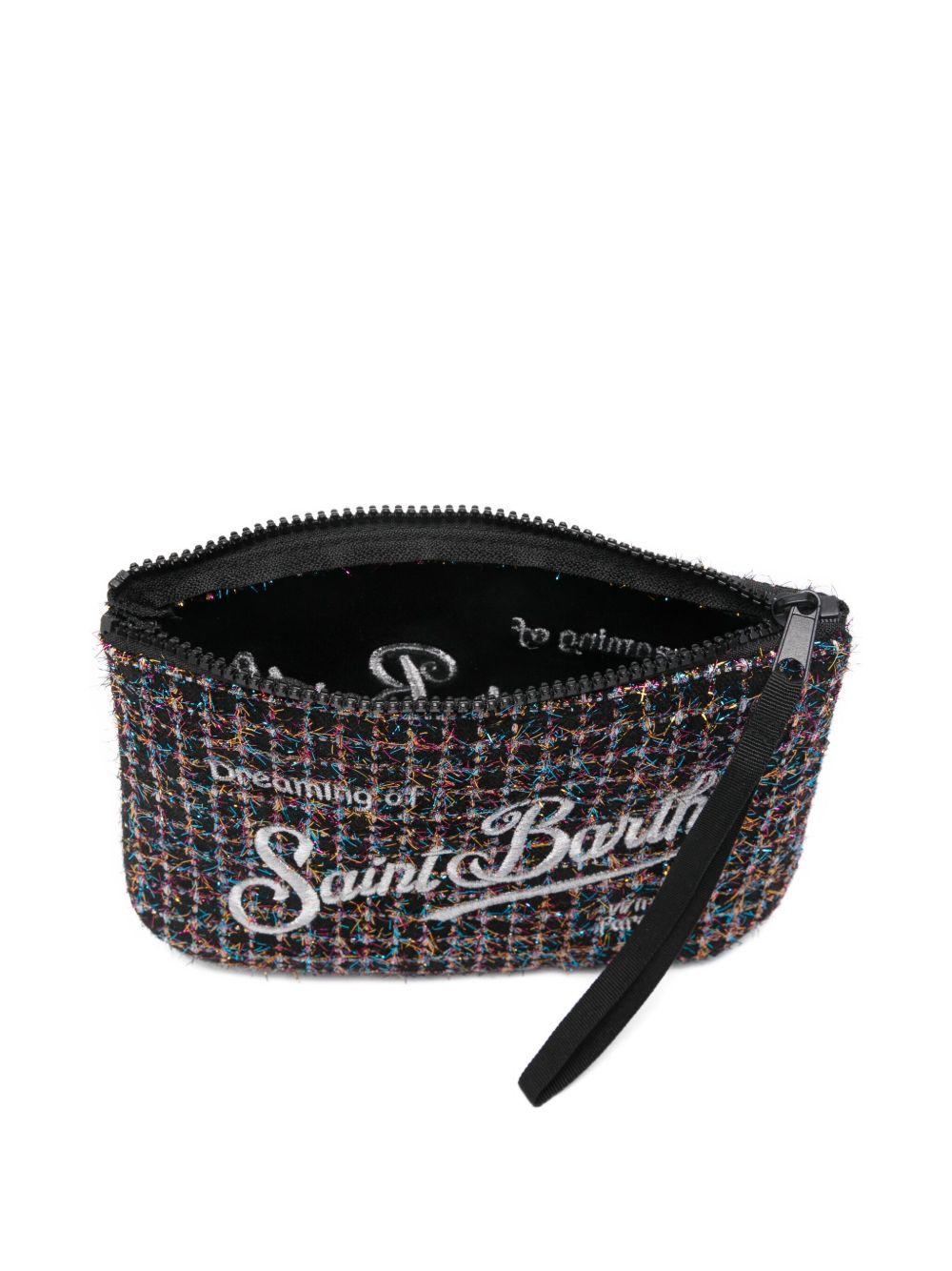 Pochette Aline per bambina MC2 Saint Barth Kids nera con logo ricamato ALI0027 01374I MC2 ST. BARTH KIDS 