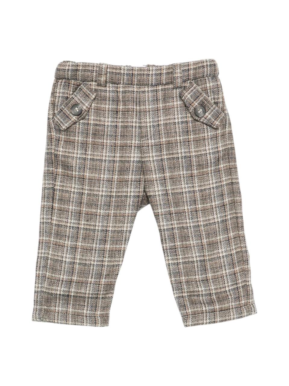 Pantaloni per neonato Tartine Et Chocolat marrone con motivo a quadri CB22101 68 TArtine & Chocolat 