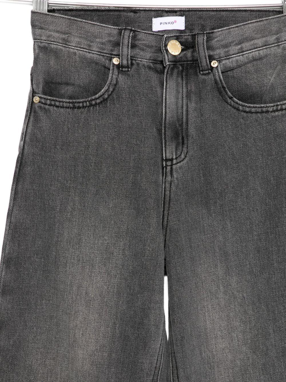 Jeans per bambina Pinko Kids grigi con logo sul lato posteriore KFPA022CDF017 D807 PINKO KIDS 