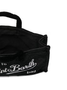 Phone Bag per bambina MC2 Saint Barth Kids nero in velluto PHONE008 00207I MC2 ST. BARTH KIDS 