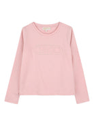 T-shirt per bambina Michael Kors Kids rosa con ricamo logo R30493 45R MICHAEL KORS KIDS 