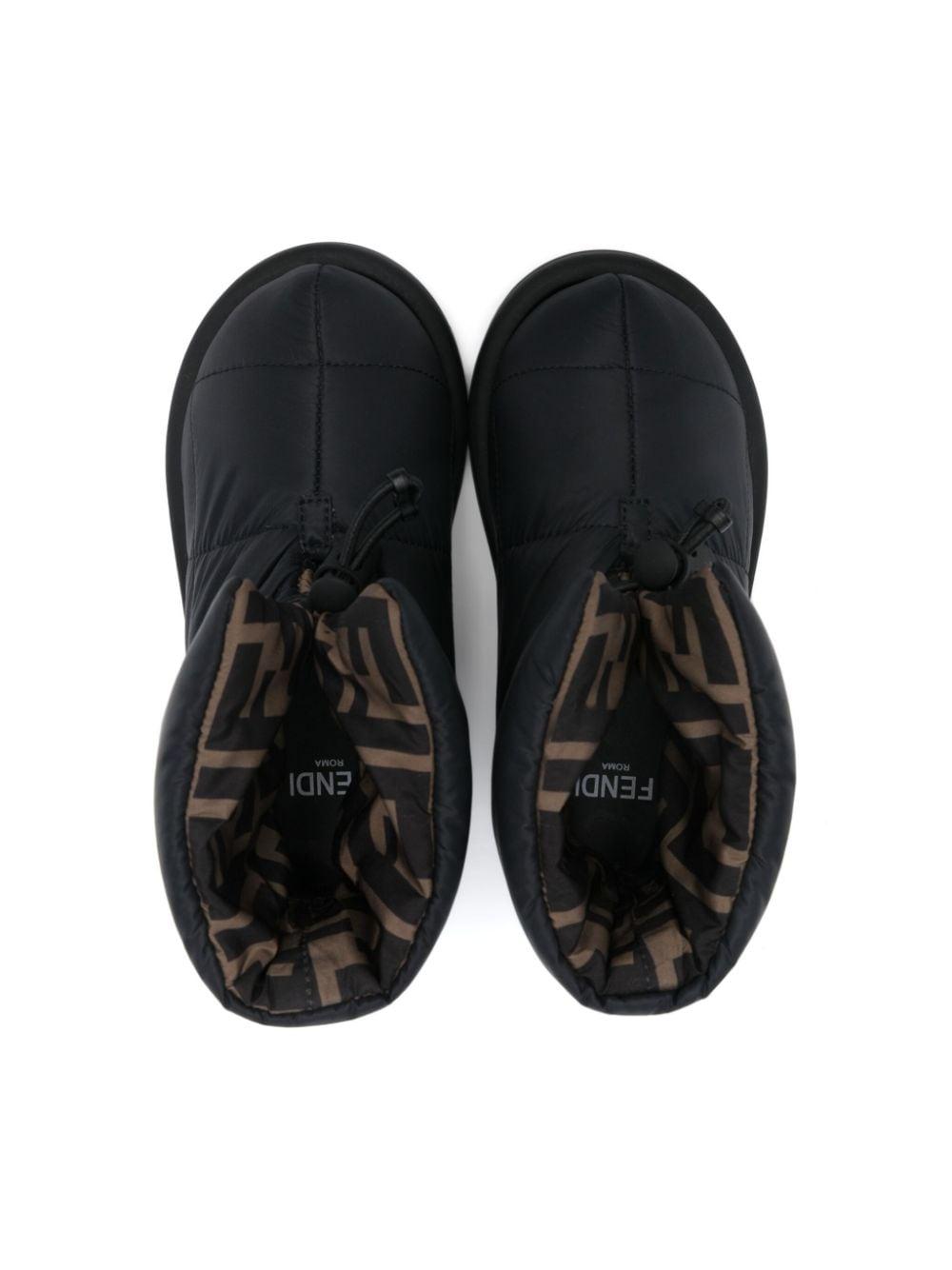 Stivali per bambina Fendi Kids nero con design imbottito JMR491 AOSW F0PMM FENDI KIDS 
