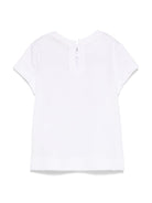 T-shirt per neonata Monnalisa bianco Stay Cool con stampa 39E611 5002 0099 MONNALISA 