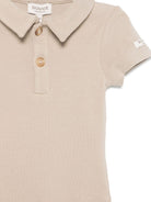 Body per neonata Donsje Moli beige con colletto stile polo 3031500 00017 DONSJE 