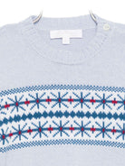 Maglione per neonato Mariella Ferrari azzurro con decorazione ricamata MGF6 151 MARIELLA FERRARI 