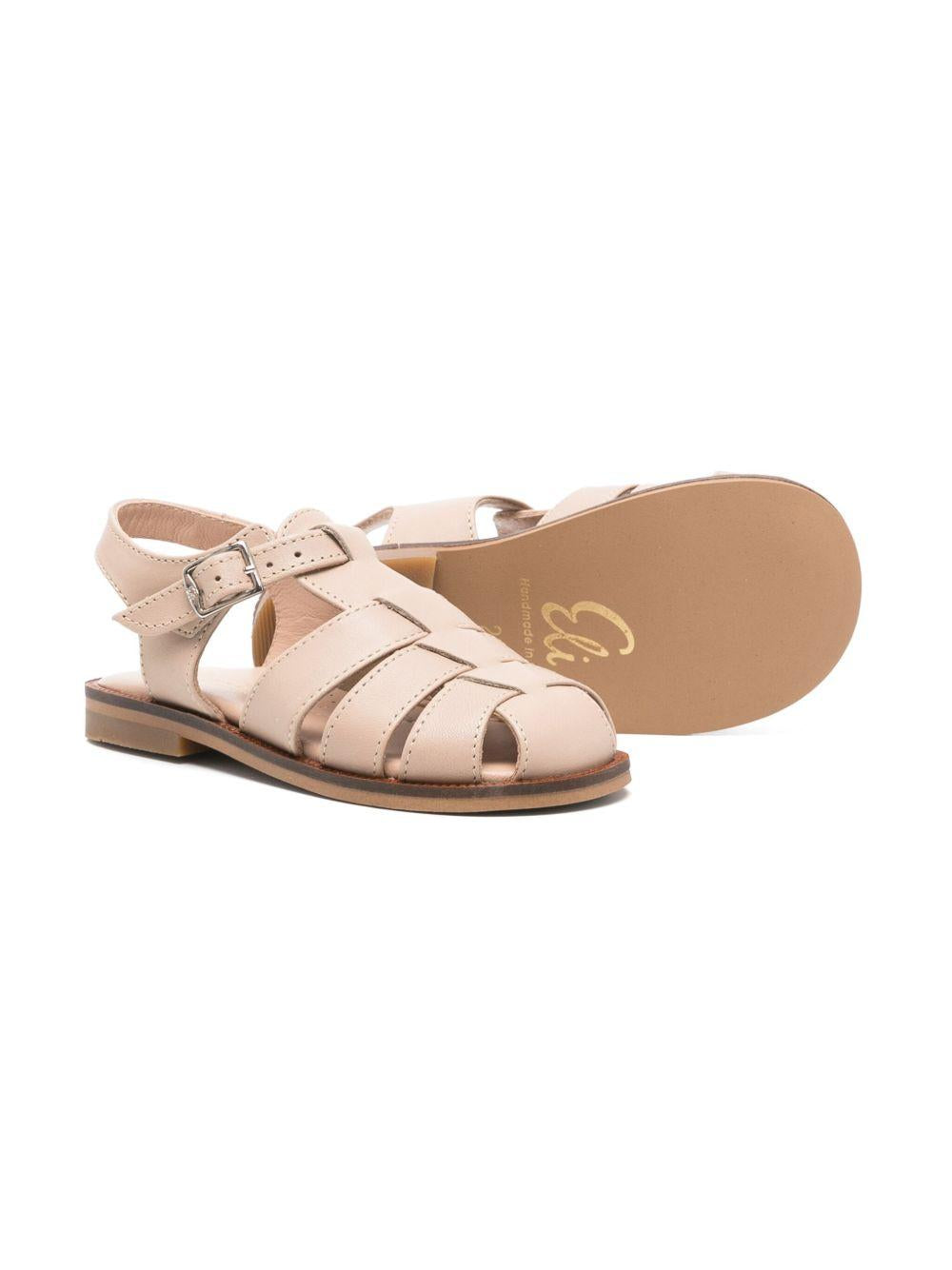 Sandali per bambina Eli1957 Crab beige con chiusura con fibbia 2535AE COCCO ElI 