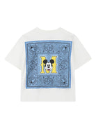 T-shirt per bambino Marc Jacobs Kids x Disney Mickey Mouse bianca con stampa con logo frontale W60692 126 THE MARC JACOBS KIDS 