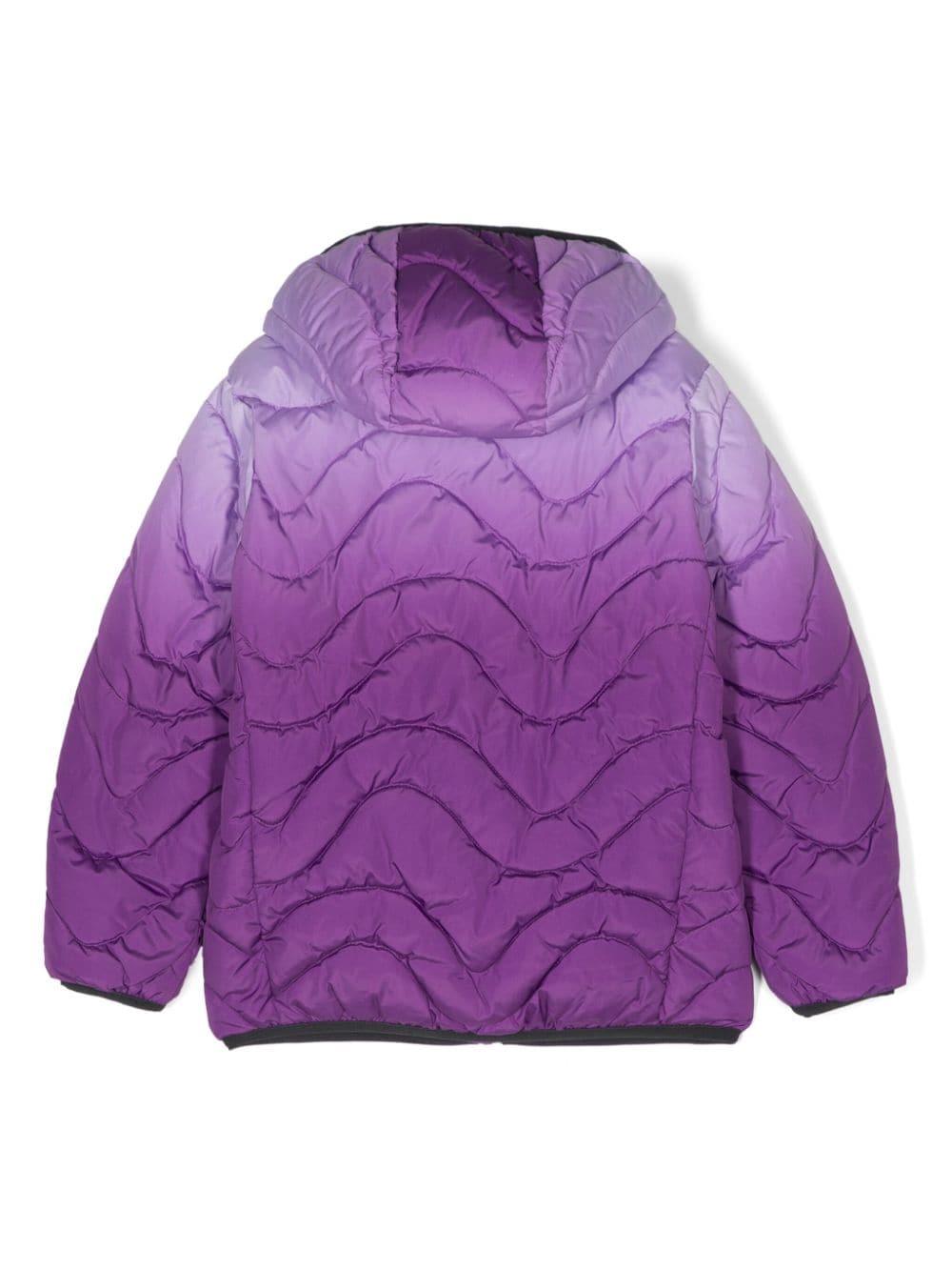 Giubbino con effetto sfumato per bambina Molo viola con maniche lunghe 5W24M302 8967 MOLO 