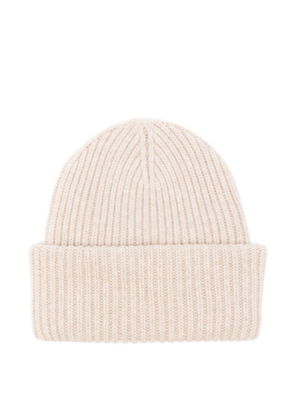 Berretto per bambino MC2 Saint Barth Kids beige con toppa con logo BRR0001 02300I MC2 ST. BARTH KIDS 
