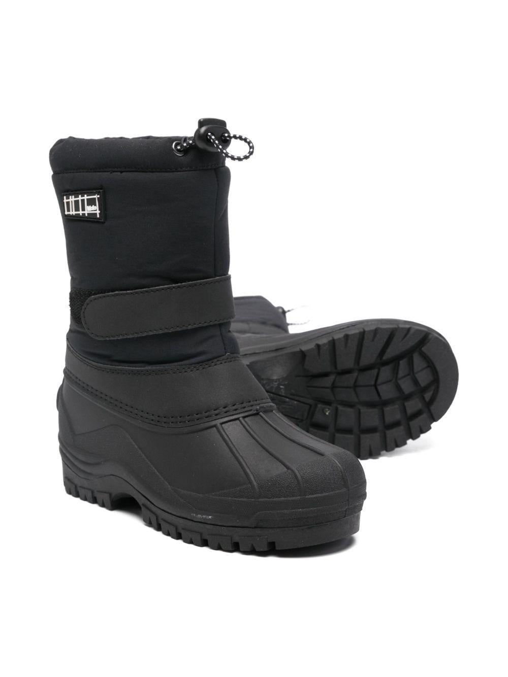 Stivali da neve per bambini Molo neri con suola in gomma 7NOSU601 0099 MOLO 