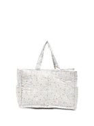 Borsa fasciatoio per neonati Avery Row bianco trapuntata con stampa del logo NCANTR NATURE TRAIL AVERY ROW 