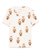 T-shirt per bambina Mini Rodini beige con stampa grafica 2562013911 OFF-WHITE MINI RODINI 