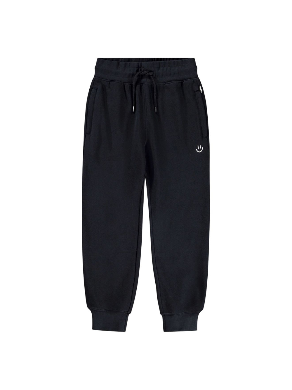 Pantaloni sportivi per bambino Molo Alvar nero con orli alle caviglie elasticizzati 6W25I202 0099 MOLO 