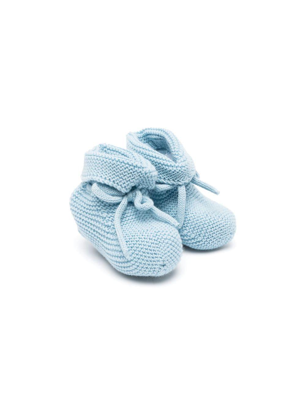 Scarpe primi passi per neonato Paz Rodriguez azzurre con fiocco 018-11710 031 H56 PaZ RODRIGUEZ 
