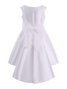 Abito per bambina Monnalisa bianco con applicazione a fiori 71G912 7304 0158 MONNALISA 