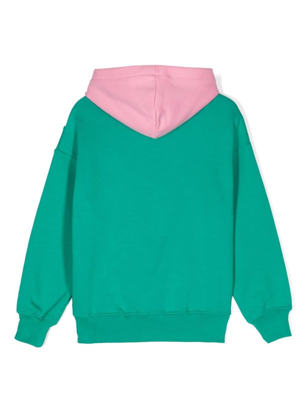 Felpa con stampa per bambino MSGM Kids multicolor con cappuccio F4MSJGHS213 042 MSGM KIDS 