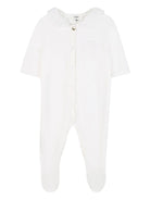 Set tutina cappello e berretto per neonata Chloé Kids bianco con cuciture tono su tono C20776 117 CHLOE' KIDS 