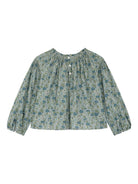 Blusa per bambina Bonpoint verde con stampa a fiori W05GBLW00022 543 BONPOINT 
