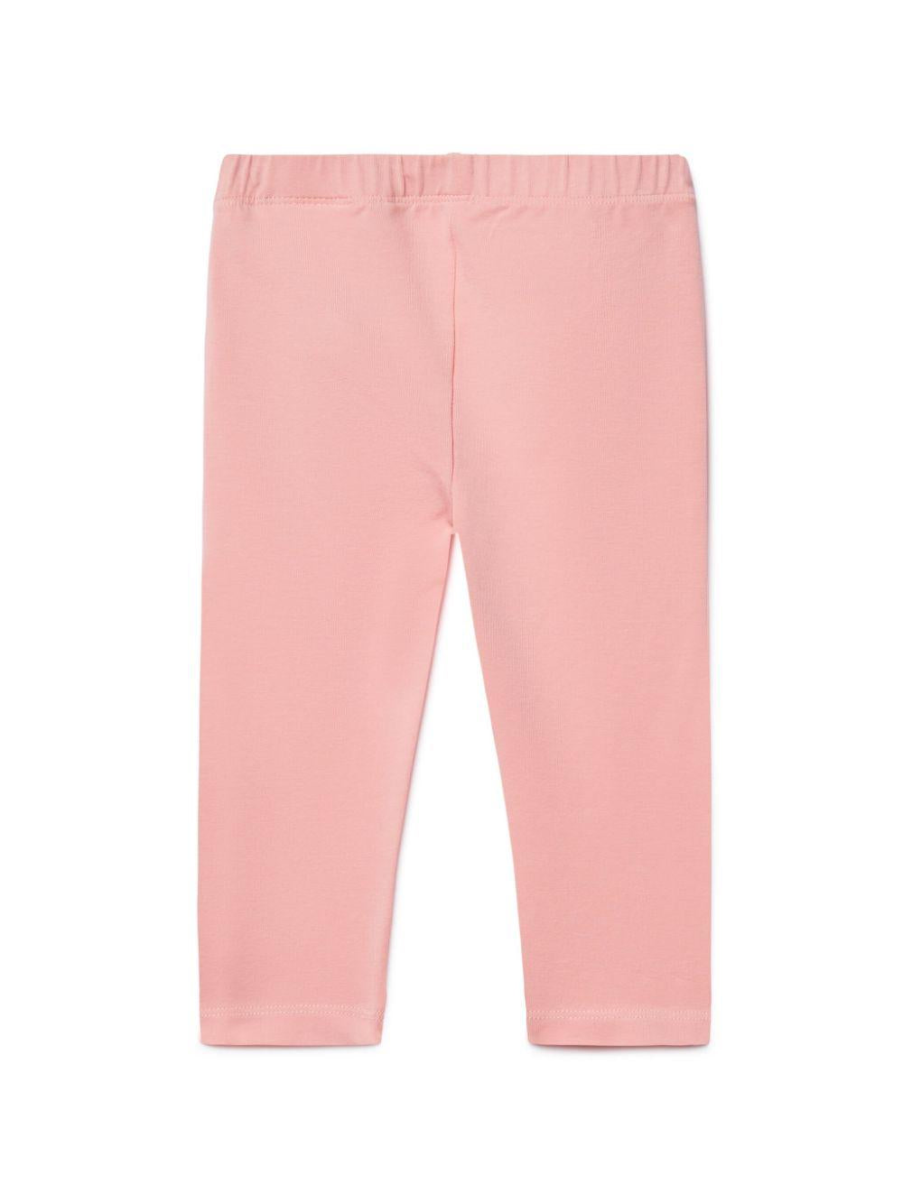 Leggings con stampa per neonata Off-White Kids rosa con design elasticizzato OGX3001S25JER001 3001 OFF WHITE KIDS 