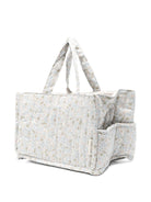 Borsa fasciatoio per neonati Avery Row bianco trapuntata con stampa del logo NCANTR NATURE TRAIL AVERY ROW 