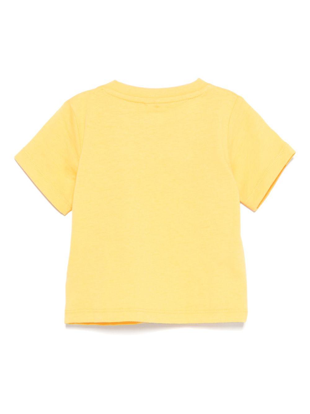 T-shirt per neonato Stella McCartney Kids giallo con stampa grafica TX8501 Z0434 248 STELLA McCARTNEY KIDS 