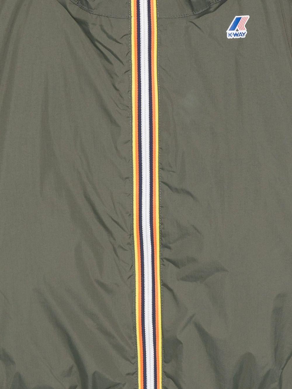 Impermeabile per bambina K Way Kids P. Le Vrai Claude 4.0 verde militare con cappuccio K7141FW WMR K-WAY KIDS 