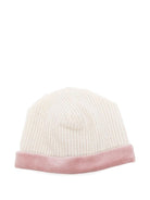 Berretto per neonata La Stupenderia bianco con decorazione rosa 1TBCP10 M20L23 LA STUPENDERIA 