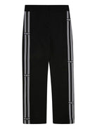 Pantaloni da tuta per bambina MSGM Kids nero con banda laterale F4MSJGPA145 110 MSGM KIDS 