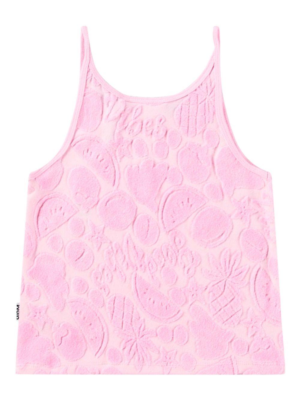 Top per bambina Molo rosa con stampa grafica all-over 2S25A103 9256 MOLO 