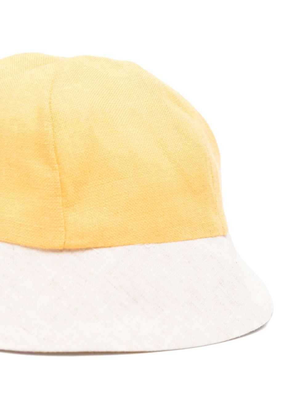 Cappello per neonata La Stupenderia giallo con orlo a contrasto e corona rotonda TBCP53D07 D05 LA STUPENDERIA 