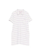 Abito per bambina Bonpoint bianco con tasca sul petto C06GDRK00001 257A BONPOINT 