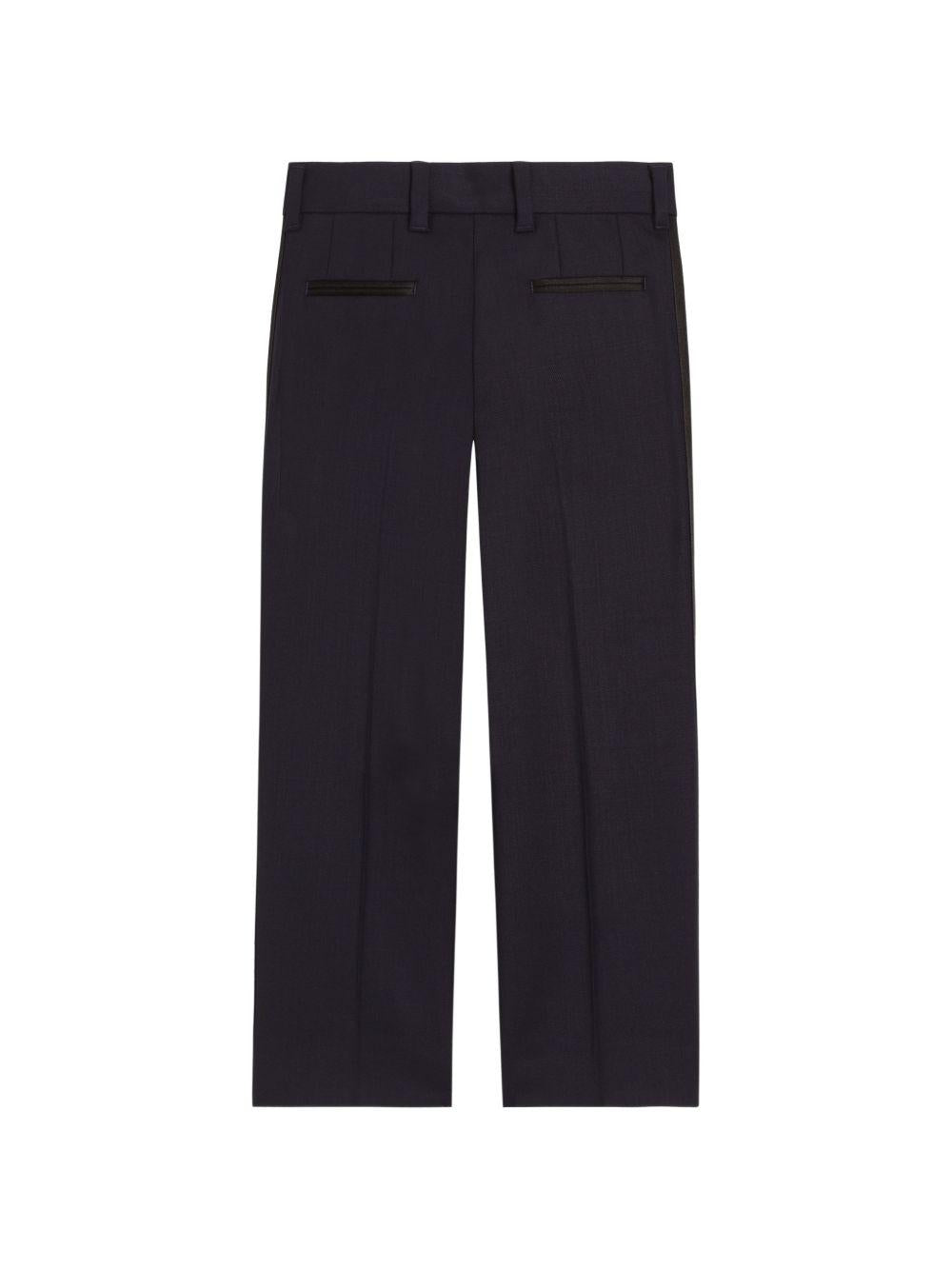 Pantaloni per bambino Dolce & Gabbana Kids nero a inserti L45P14 G7PQI B0665 DOLCE & GABBANA KIDS 