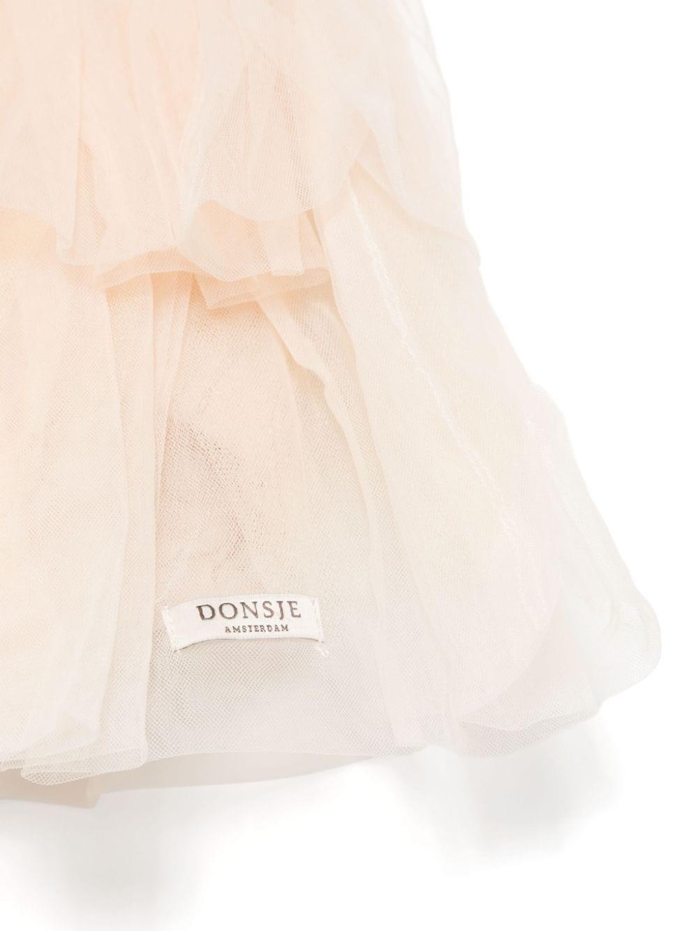 Gonna tutù bassa per neonata Donsje beige con elastico in vita 4084500 00074 DONSJE 