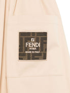 Gonna per bambina Fendi Kids beige con bottoni frontali JFE158 ADEH F1P2P FENDI KIDS 