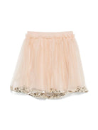 Gonna midi per bambina Douuod Kids beige con paillettes DV7A21 Z2454 185 DOUUOD 