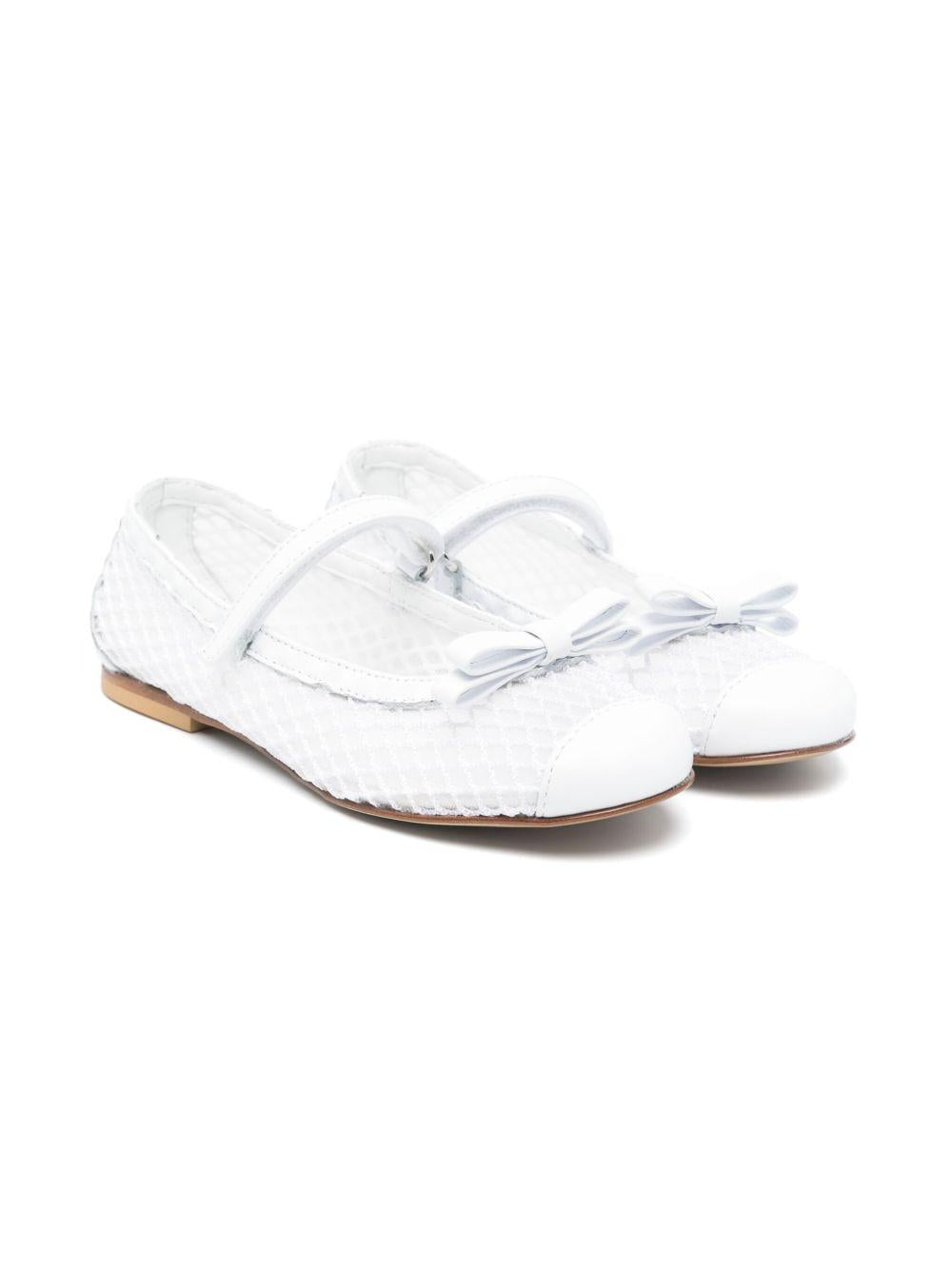 Ballerine per bambina MONTELPARE TRADITION bianco con strato a rete 80822 BIANCO MONTELPARE TRADITION 