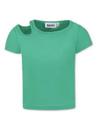 T-shirt per bambina Molo verde con dettaglio cut-out 2S25A217 5468 MOLO 