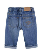 Jeans per neonato Givenchy Kids in denim con orlo risvoltato H31188 Z25 GIVENCHY KIDS 