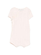 Tutina per neonata Bonpoint rosa con lavorazione a maglia S06NNIK00013 021A BONPOINT 