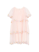 Abito per bambina Stella McCartney Kids rosa con design a strati TY1B82 Z1119 503 STELLA McCARTNEY KIDS 