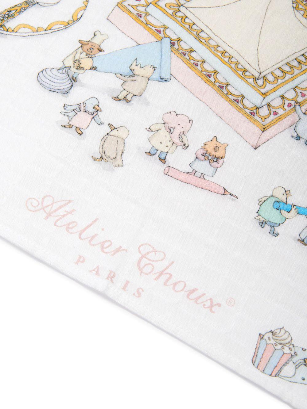 Coperta Le Gâteau per neonati Atelier Choux multicolore con stampa grafica CA-CQ-LEG A-U ATELIER CHOUX PARIS 