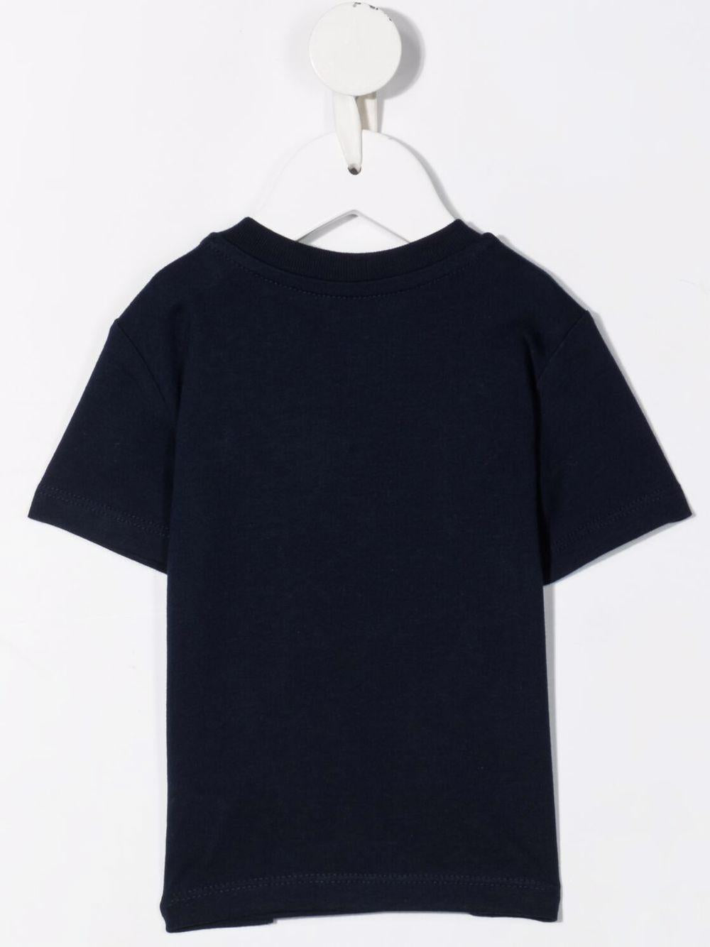 T-shirt con stampa per bambino Ralph Lauren Kids blu con girocollo 832904NB 035 Ralph Lauren kids 